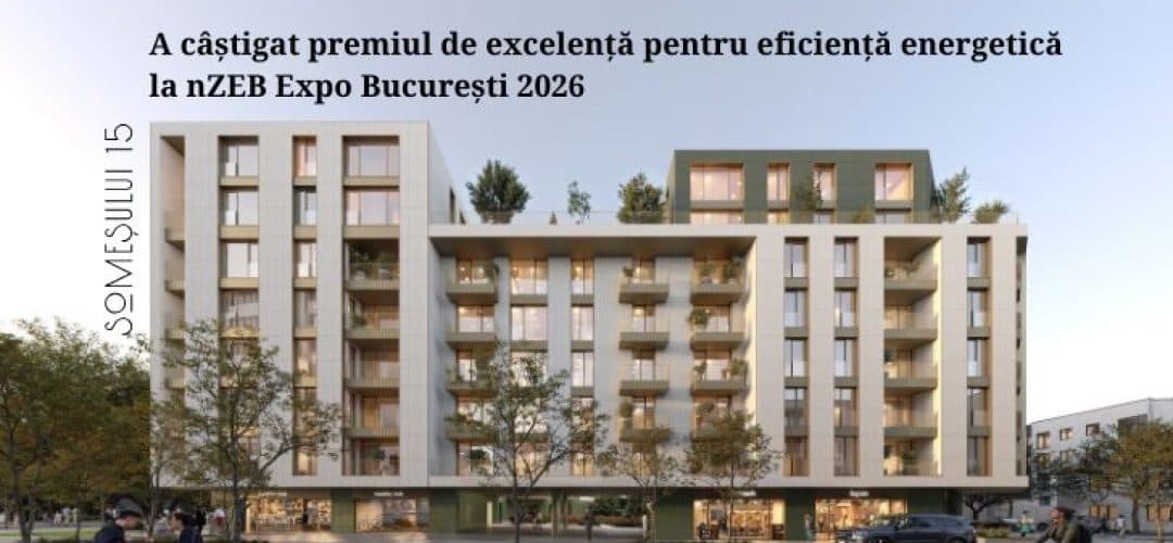 Someșului 15, proiectul Hexagon din Cluj-Napoca, premiat la nZEB Expo 2026 pentru performanță energetică